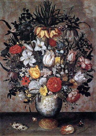 Ambrosius Bosschaert Flowers in a Chinese Vase Norge oil painting art